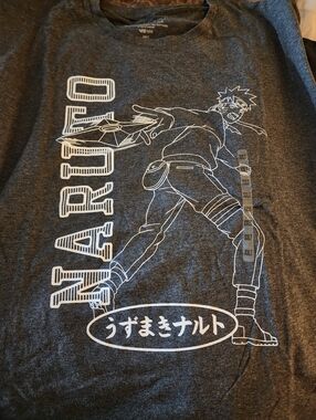 NWT Naruto Shippuden Collection Graphic Tee - Dark Gray Men's Shirt